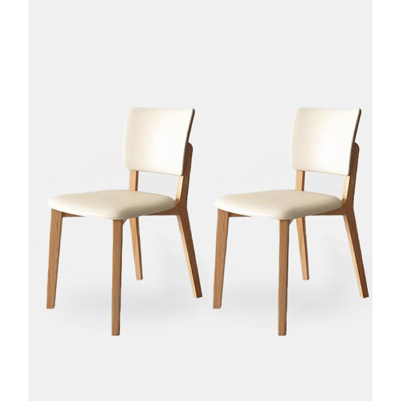 Chaise de salle à manger en bois d'hévéa Nordic