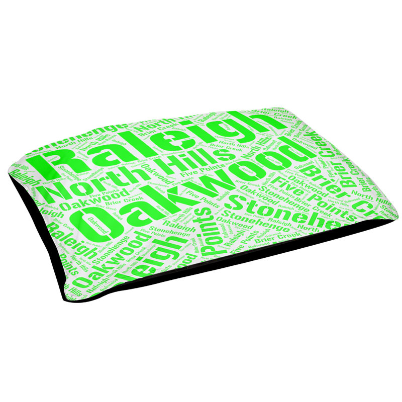 Oreiller rectangulaire designer, Moyen L 40 po x l 30 po, Vert, Memphis