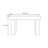 Simple solid wood black console table-1084609340