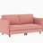 2 Seater Red , 74.8'' Mid Century Style, Solid Wood Frame, Breathable Fabric, Pocket Spring, Ideal For Bedroom, Small Dorm, With Side And Simple Assembly Steps In Modern Design, Comfortable Office,-882117542