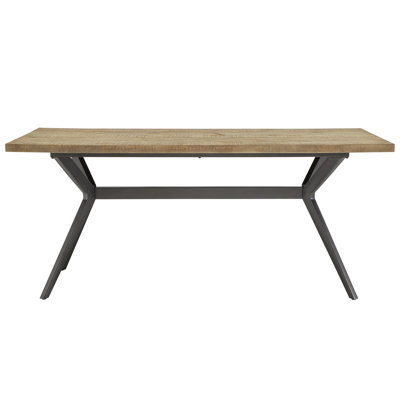 Table de salle à manger en bois massif de pin Etna