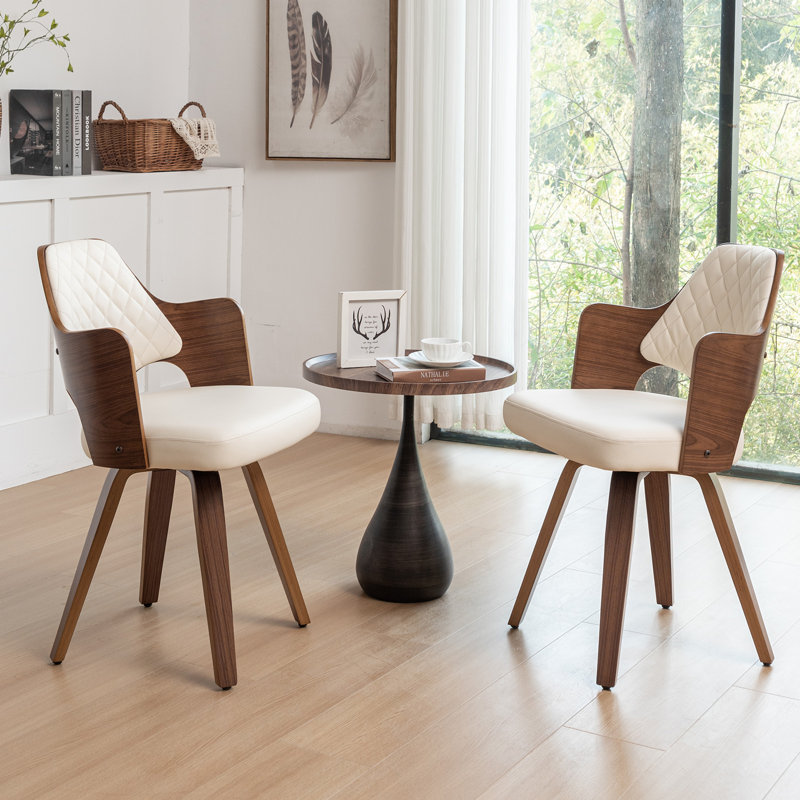 Khloemae Swivel Dining Chair, Beige