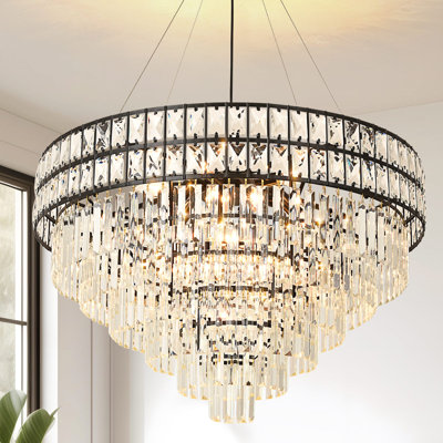 Askanaz 15 - Light Crystal Chandelier with Crystal Accents