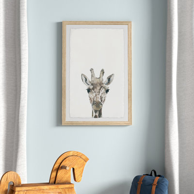 " Cheeky Giraffe IV " Painting Print
