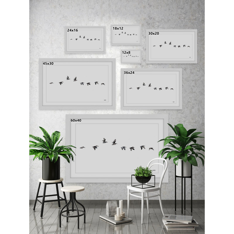 «The Squadron» par Rachel Byler, reproduction encadrée, H 16 po x l 24 po x P 1,5 po