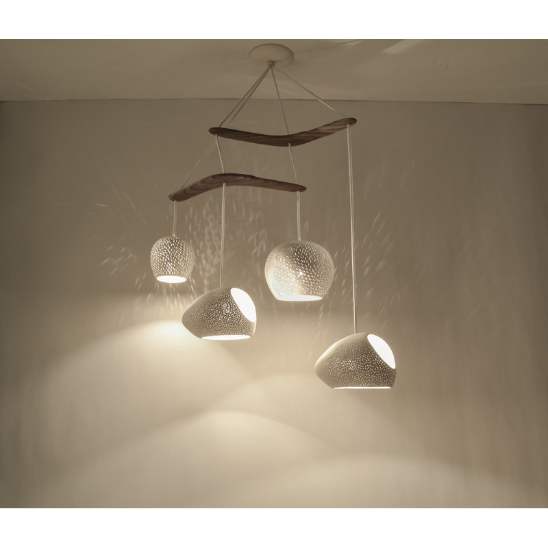 Mangassa 4 - Light Cluster Geometric Pendant, 20" H x 27" W x 10" D