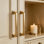Ensemble de 10 poignées d'armoire champagne champagne, poignées d'armoire de cuisine à trou central de 5 pouces, poignées de tiroir en alliage de zinc pour armoires de commodes