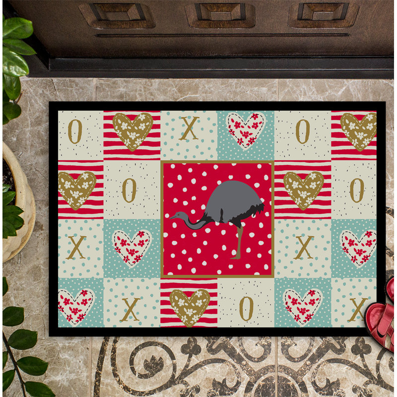 Rhea love 36 po x 24 po tapis d’extérieur antidérapant pour l’intérieur Cargill