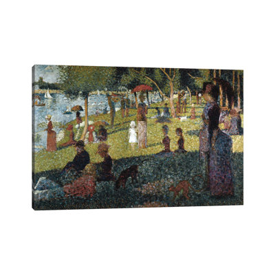 Study For A Sunday At The Grande Jatte by Georges Seurat - Wrapped Canvas Painting