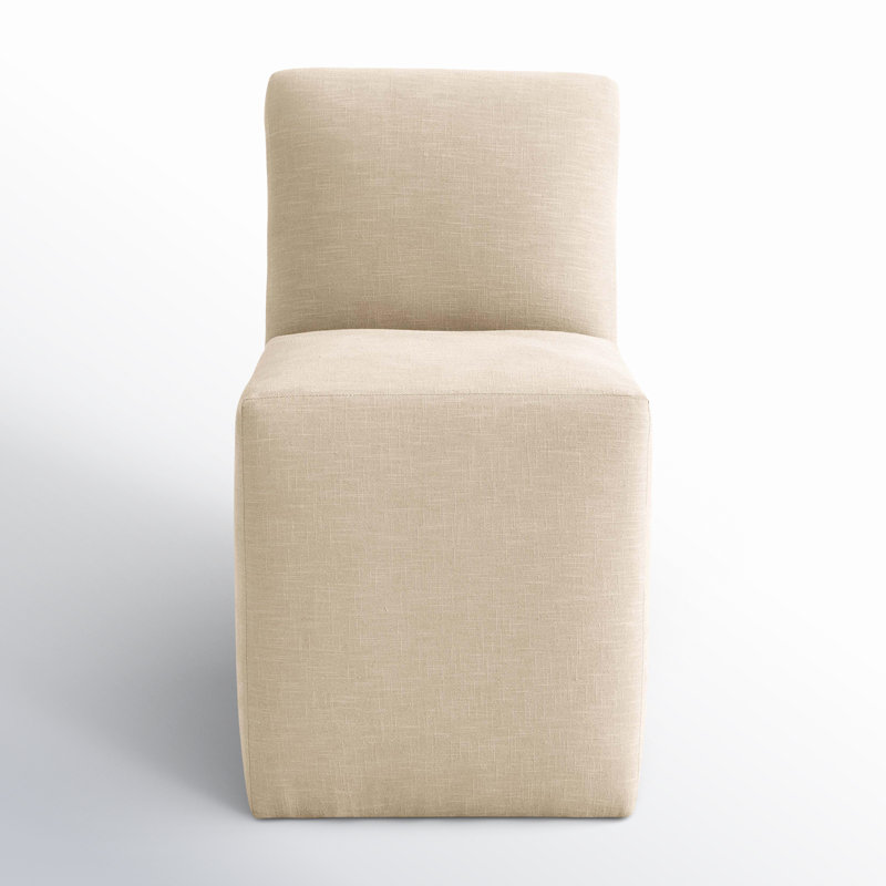 Mendy Upholstered Dining Chair, Classic Linen Linen