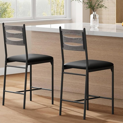 Counter Stool with Metal Frame