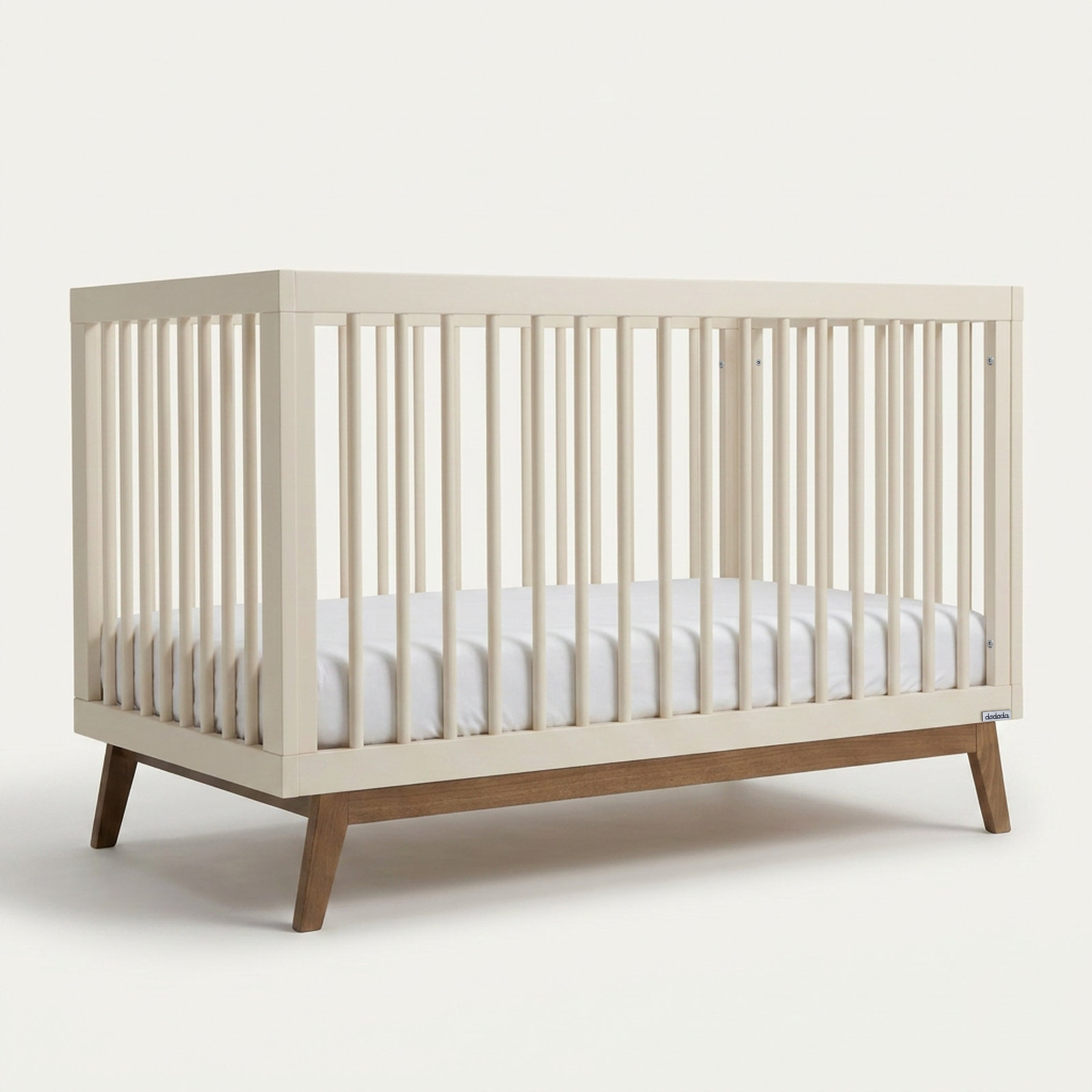 GreenGuard Certified 3-in-1 Convertible Crib, Almond Milk/Walnut