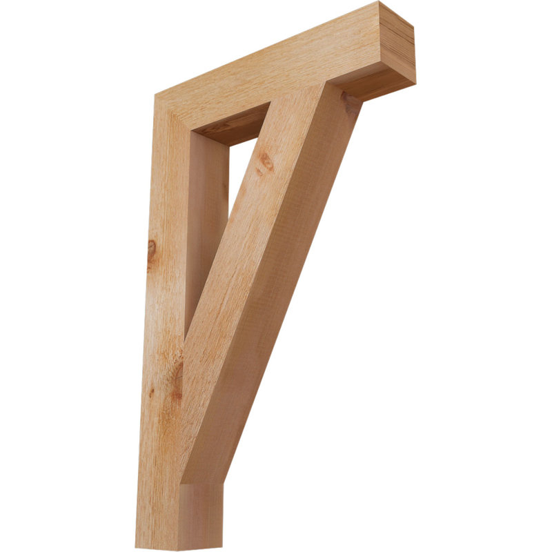 Support de bloc traditionnel, H 32 po x l 4 po x P 20 po, Cèdre rouge de l'Ouest (scié brut)