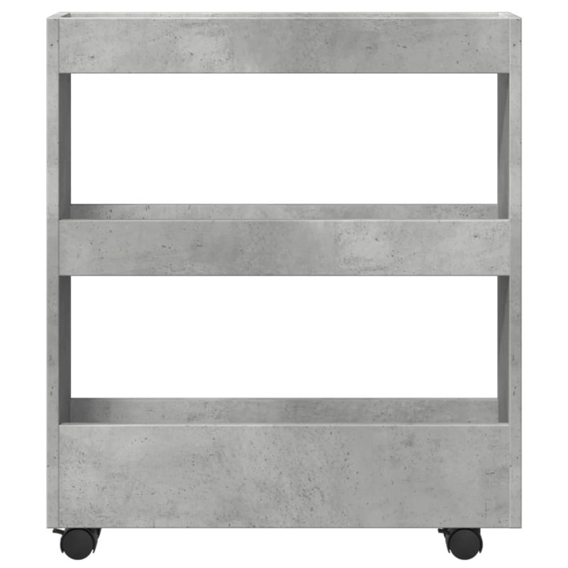 Storage Serving Cart, Concrete grey