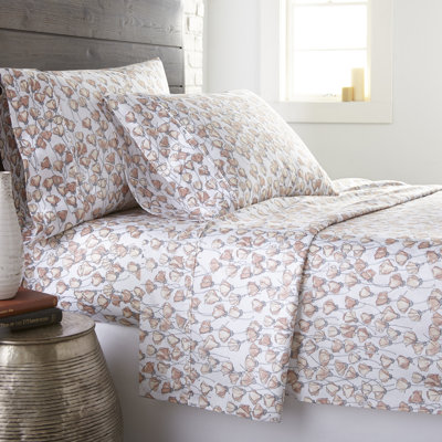 Forevermore 300 Thread Count Floral 100% Cotton Sateen Sheet Set
