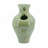 D9.8x16.5" Sage Green Sculptural Ceramic Vase