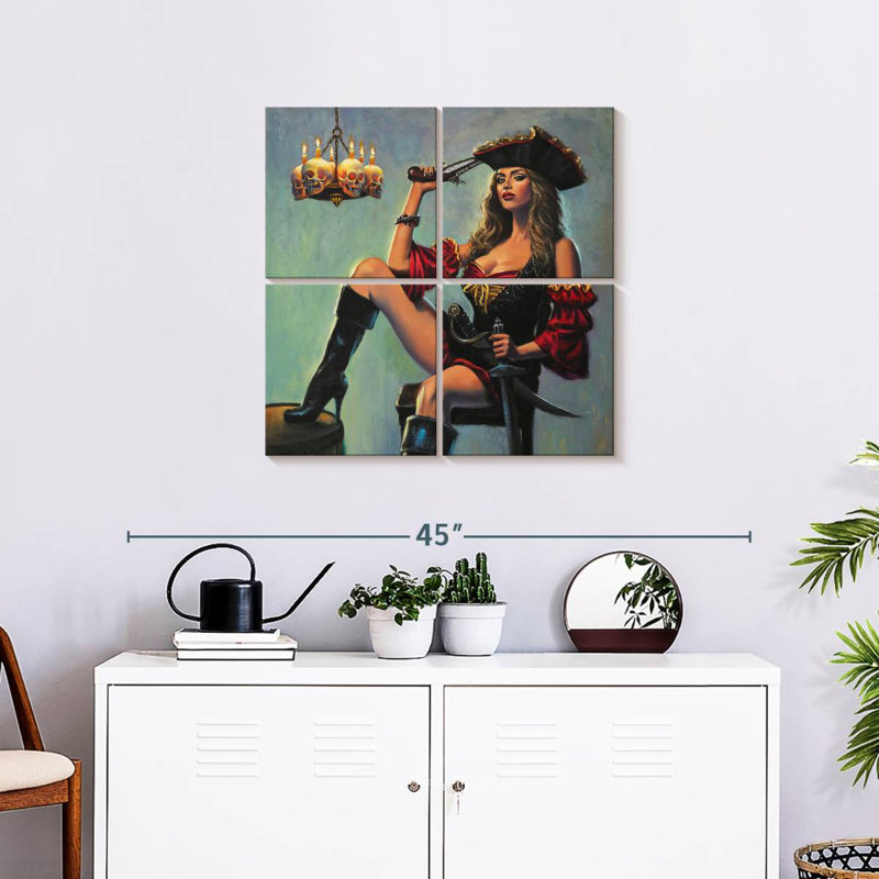 The Scarlet Wench, 26" H x 26" W
