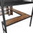 Adonia Size Metal Loft Bed With L-Shaped Desk, USB, LED, And Wardrobe, Ideal For Space-Saving And Multifunctional Living-1143045083