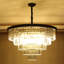 12 Light Crystal Chandelier, Modern Contemporary 5 Tier Hanging Chandelier for Dining Room Living Room Bedroom
