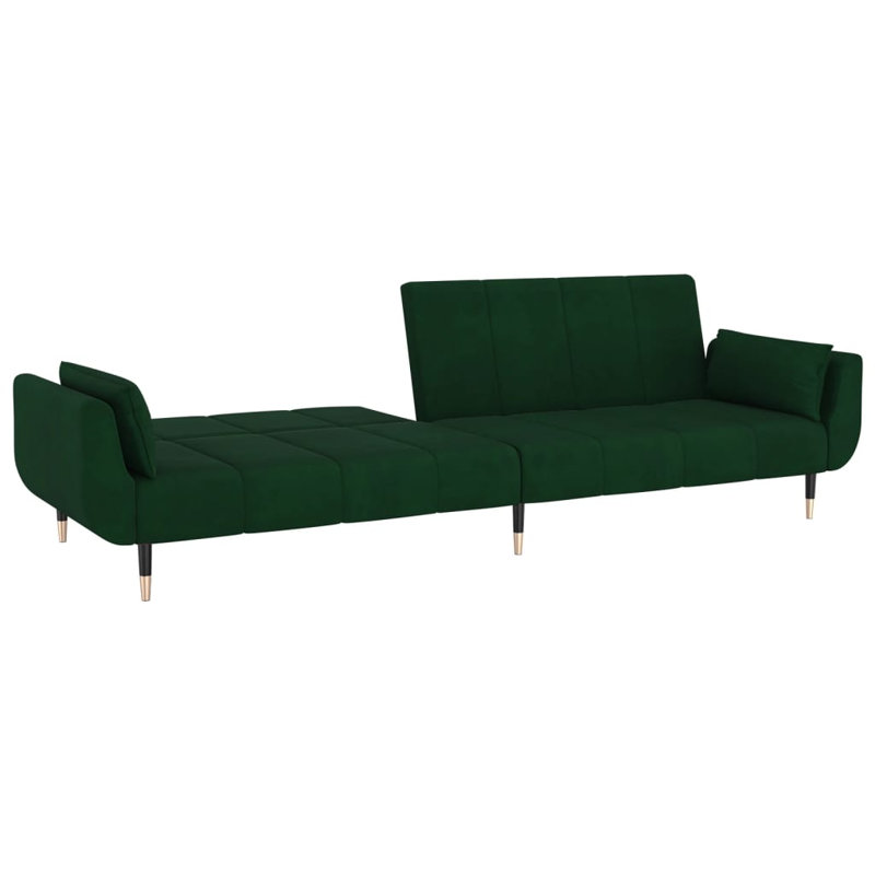 86.6'' Velvet Sofa, Dark Green Velvet
