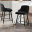 Tabouret de bar et de comptoir pivotant revêtu de velours-873056582-903768584