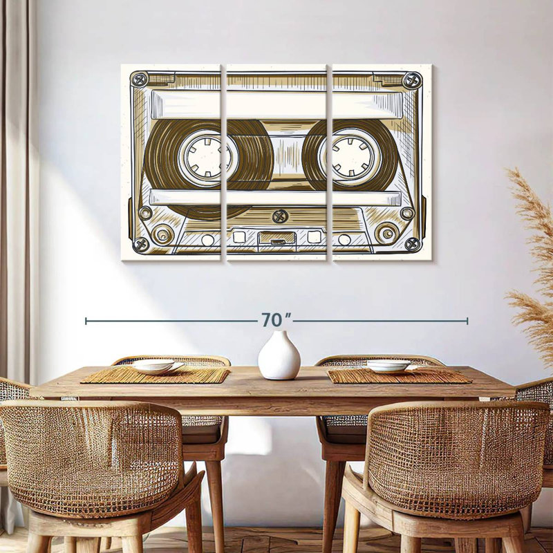 Abarca Audio Cassette, 36" H x 57" W
