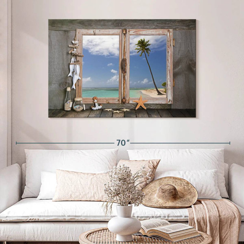 Lilie Nautical Themed Window, 32" H x 48" W