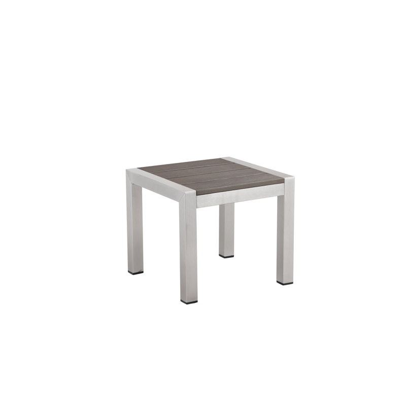 Table d'appoint en plastique / résine Aynura, Gris