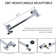 Extra Large Rainfall Shower Head Swivel Extension Arm With Handheld Spray