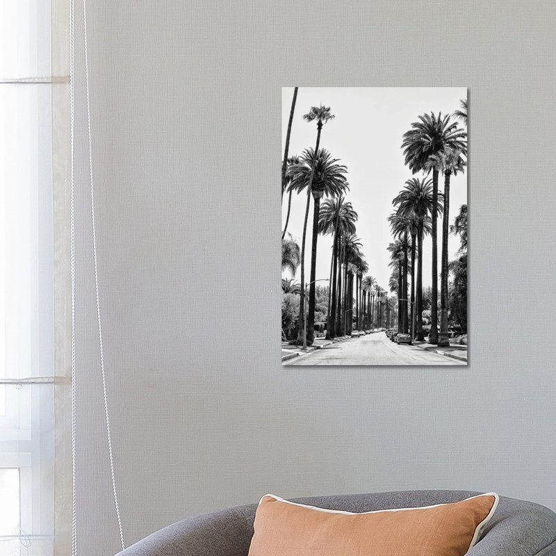 Black California Series - Beverly Hills 1 Piece Wrapped Canvas Wall Art, 66.04 cm H x 45.72 cm W x 1.91 cm D