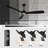 60" 3 - Blade Propeller Ceiling Fan With LED Lights And Remote Control-560736066