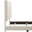 Lit plateforme tapissier touffeté-493649196