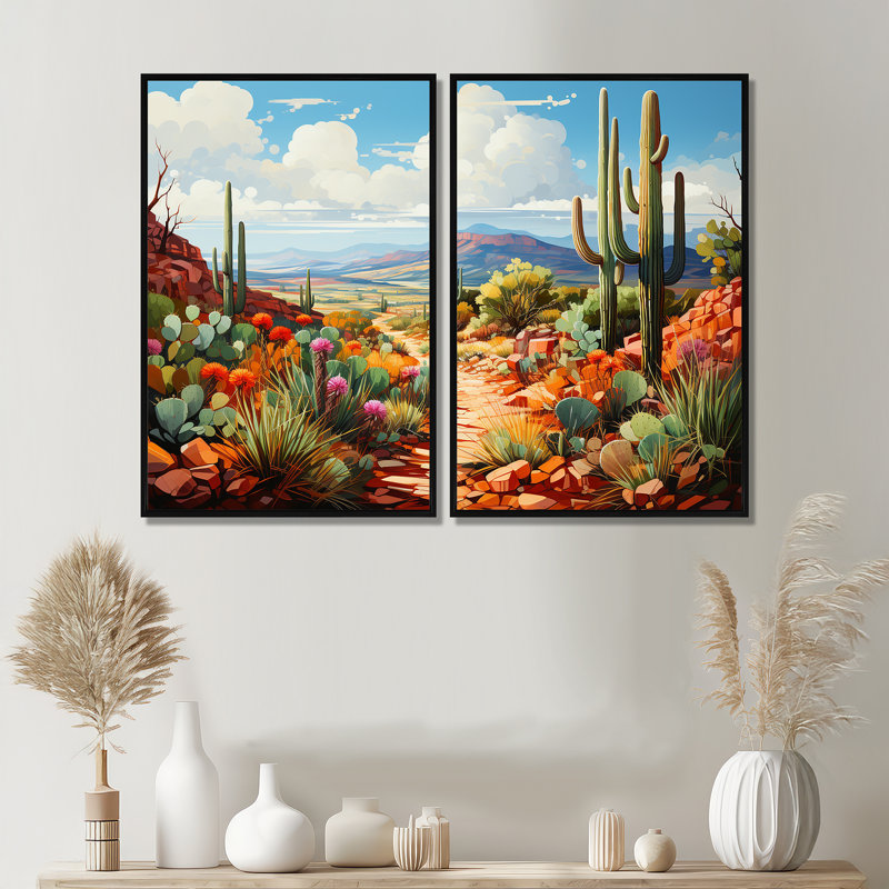 Mariolino - ensemble d'art mural traditionnel de 2, Black, 36" H x 48" W, Impression encadrée flottante