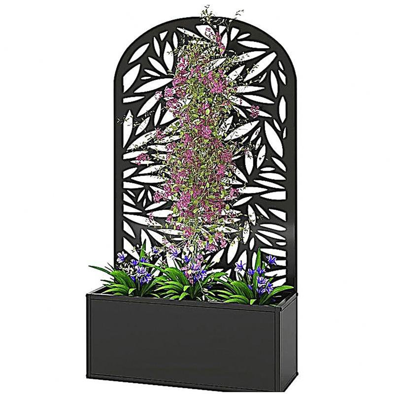 Lit de jardin surélevé courbé, jardinière généreuse, jardinière polyvalente