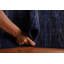 Tapis bleu marine Gabbeh 6 x 10