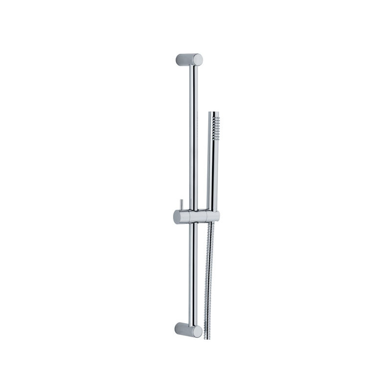 Bar mural rond moderne Super Rain, Chrome poli