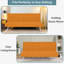Futon convertible en tissu avec lin Harvyn 66,14 po-87051695