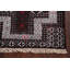 Tapis unique en laine noué à la main Balouch 2 pi 10 po x 3 pi 10 po brun nouvel âge Noby