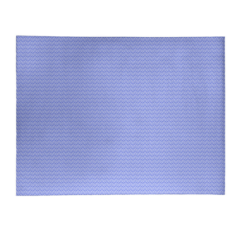 Tapis de zone d’art bleu "reg patterns", Rectangle 8 pi x 10 pi