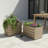 Rectanglar Ridge Box Planter Short-1955816259