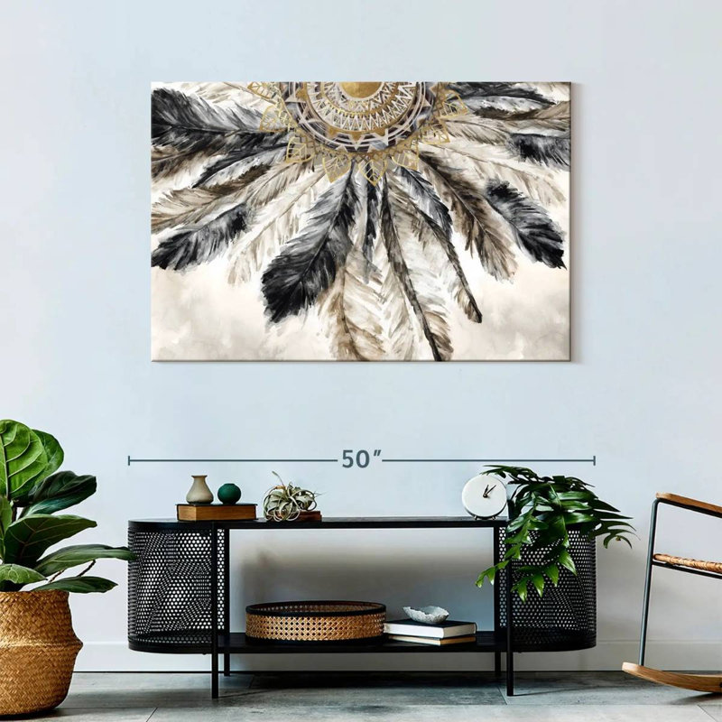 «Native American Colorful Elephant Splash», reproduction sur toile, H 30 po x l 45 po x P 1,25 po