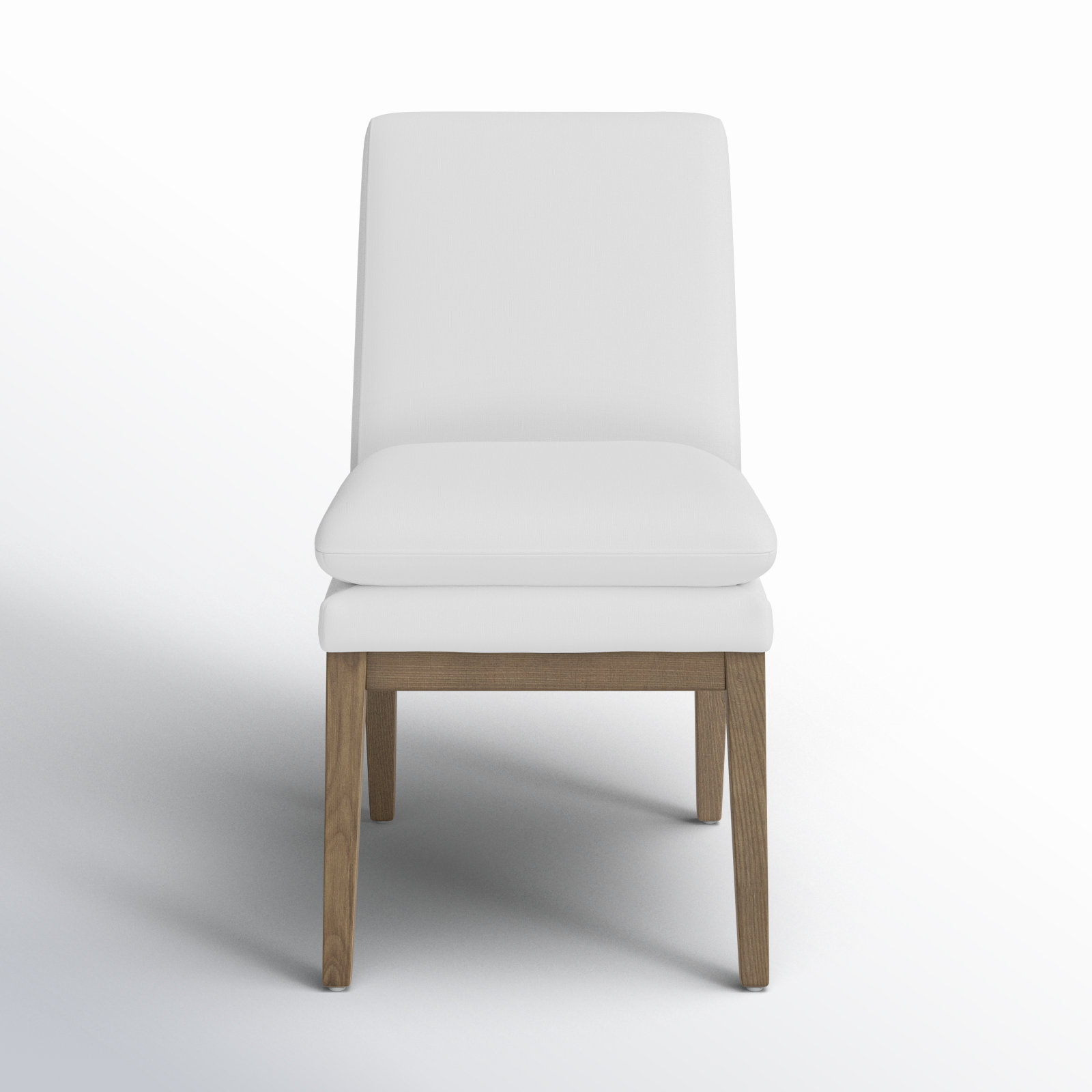Bethea Oak Parsons Dining Chair, Tweed Prestige Pearl/Oak
