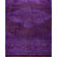 Overdyed Hand-Knotted Wool Modern-Contemporary Purple Area Rug 8' 2" x 10' 4"