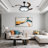 Vinco 42'' Bluetooth Ceiling Fan with LED Lights and Music Player