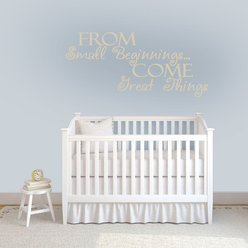 Décalcomanie murale à partir de petits débuts, Beige