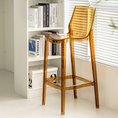 Chaise d'appoint à dossier brun uni (ensemble de 2)