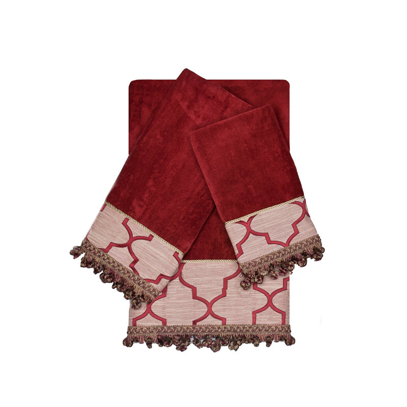 Ensemble de serviettes en coton 3 pièces 100% Heider