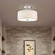 Flaire 2 Light Fabric Semi Flush Mount