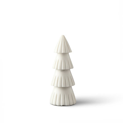 Montana White Christmas Tree W/Grooving Sm.