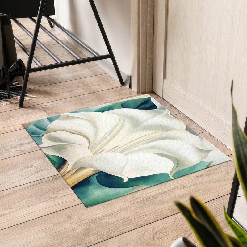 Chic Non Woven Soft Type Printed Rug with a Vibrant Multi-colored Geometric Pattern for a Stylish Touch in Any Room Décor